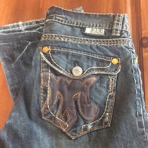 Mens Mek Demin Distressed Jeans size 34
